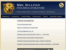 Tablet Screenshot of mrs-sullivan.com